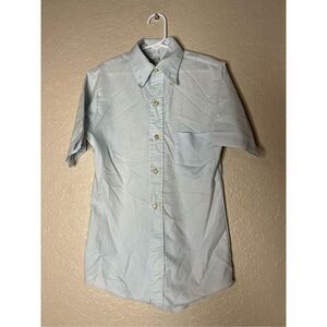 Boys K-Mart Vintage 1960’s preppy casual button up shirt sleeve t-shirt - size 1